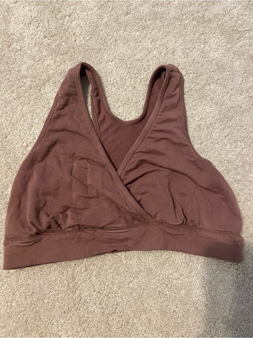 Soft Stretch Maternity/Nursing Bralette - Mauve